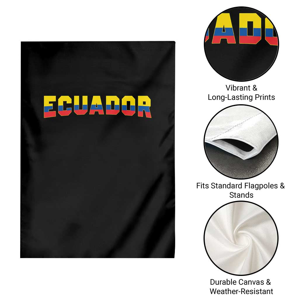 Vintage Ecuador Roots Garden Flag Latin Heritage Pride Gift TS12 Print Your Wear