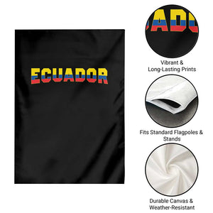 Vintage Ecuador Roots Garden Flag Latin Heritage Pride Gift TS12 Print Your Wear