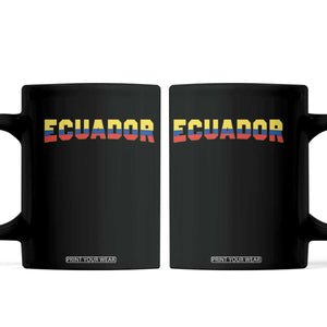 Vintage Ecuador Roots Coffee Mug Latin Heritage Pride Gift TS12 Black Print Your Wear