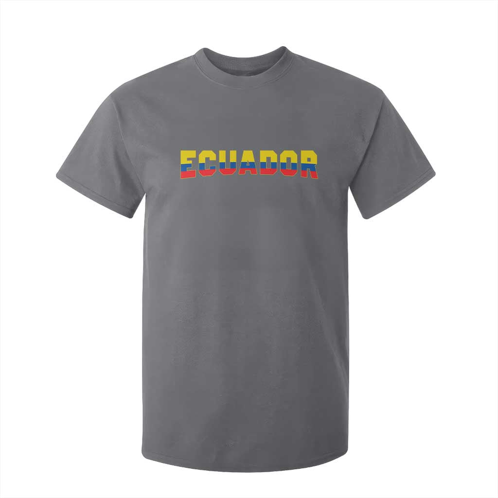 Vintage Ecuador Roots T Shirt For Kid Latin Heritage Pride Gift TS12 Charcoal Print Your Wear