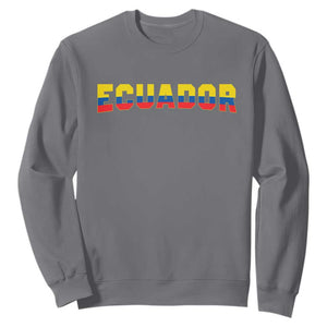 Vintage Ecuador Roots Sweatshirt Latin Heritage Pride Gift TS12 Charcoal Print Your Wear