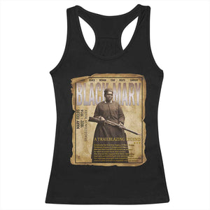 Vintage Newspaper Stagecoach Mary Fields Mail Carrier Racerback Tank Top Black History Legend Gift