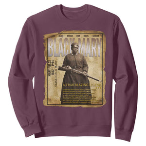 Vintage Newspaper Stagecoach Mary Fields Mail Carrier Sweatshirt Black History Legend Gift