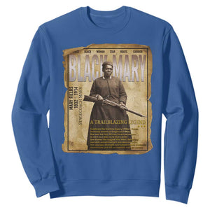 Vintage Newspaper Stagecoach Mary Fields Mail Carrier Sweatshirt Black History Legend Gift