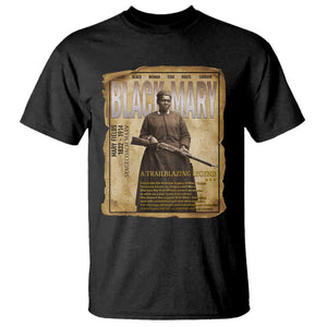 Vintage Newspaper Stagecoach Mary Fields Mail Carrier T Shirt Black History Legend Gift