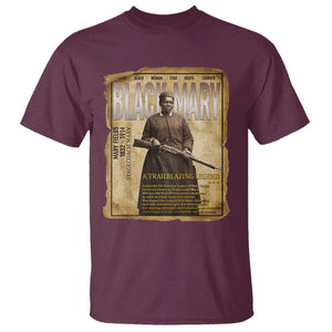 Vintage Newspaper Stagecoach Mary Fields Mail Carrier T Shirt Black History Legend Gift
