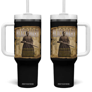 Vintage Newspaper Stagecoach Mary Fields Mail Carrier Tumbler With Handle Black History Legend Gift