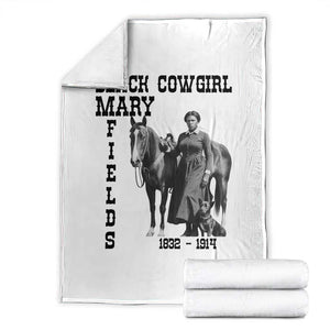 Black Cowgirl Mary Fields Throw Blanket Western Rodeo Vintage Black History Gift