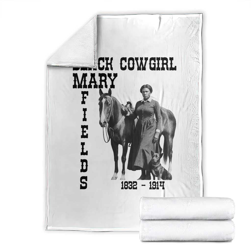 Black Cowgirl Mary Fields Throw Blanket Western Rodeo Vintage Black History Gift