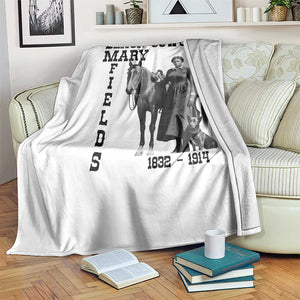 Black Cowgirl Mary Fields Throw Blanket Western Rodeo Vintage Black History Gift