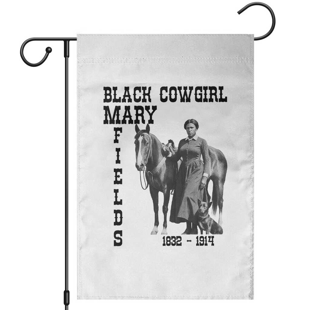Black Cowgirl Mary Fields Garden Flag Western Rodeo Vintage Black History Gift
