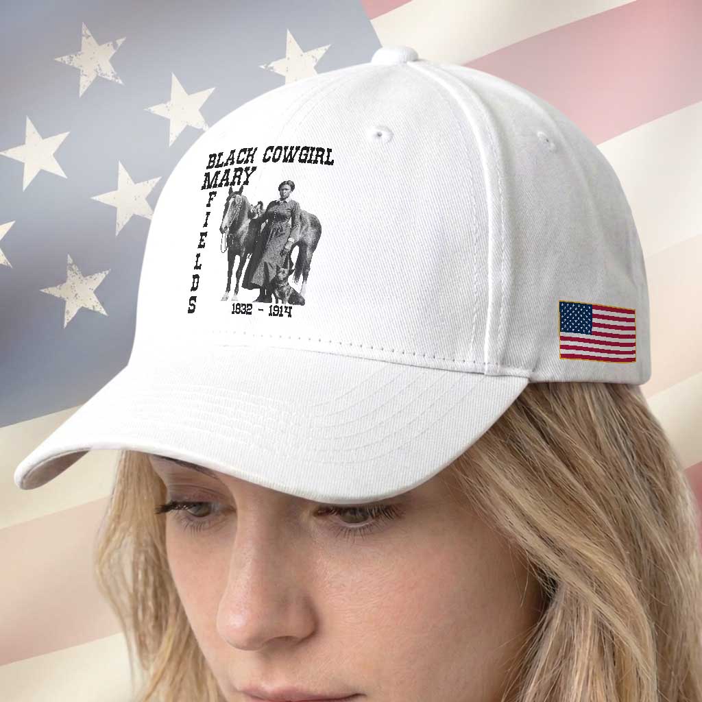 Black Cowgirl Mary Fields Baseball Cap Western Rodeo Vintage Black History Gift