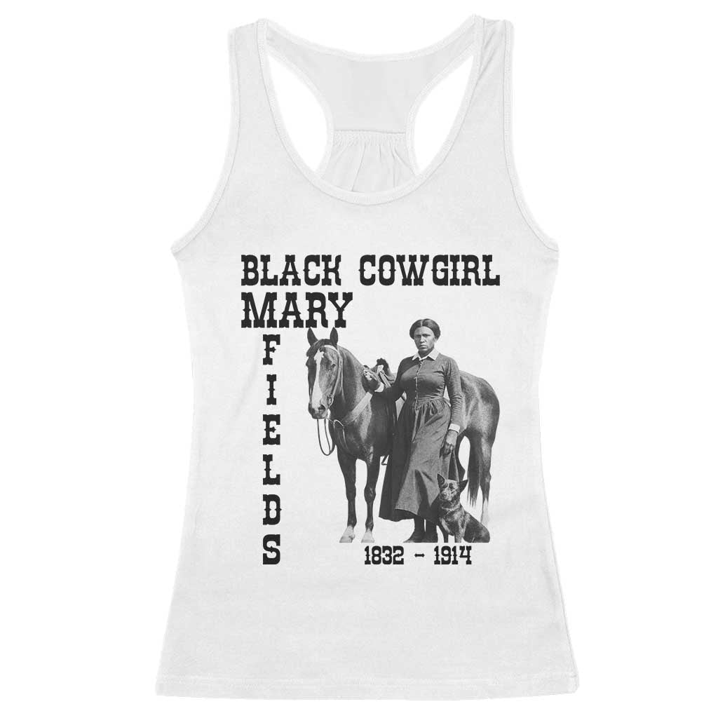 Black Cowgirl Mary Fields Racerback Tank Top Western Rodeo Vintage Black History Gift