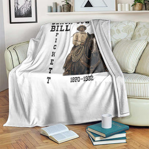 Black Cowboy Bill Pickett Throw Blanket Vintage Western Rodeo Legend Gift