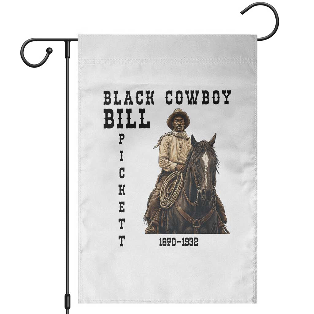 Black Cowboy Bill Pickett Garden Flag Vintage Western Rodeo Legend Gift