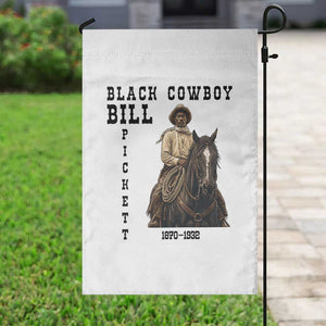 Black Cowboy Bill Pickett Garden Flag Vintage Western Rodeo Legend Gift