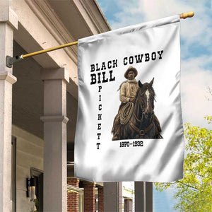 Black Cowboy Bill Pickett Garden Flag Vintage Western Rodeo Legend Gift