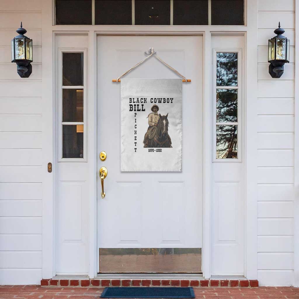 Black Cowboy Bill Pickett Garden Flag Vintage Western Rodeo Legend Gift