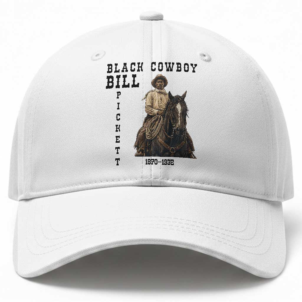 Black Cowboy Bill Pickett Baseball Cap Vintage Western Rodeo Legend Gift