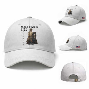 Black Cowboy Bill Pickett Baseball Cap Vintage Western Rodeo Legend Gift