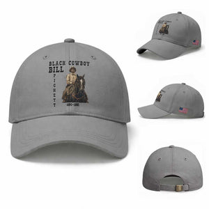 Black Cowboy Bill Pickett Baseball Cap Vintage Western Rodeo Legend Gift