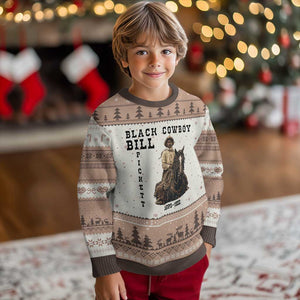 Black Cowboy Bill Pickett Ugly Christmas Sweater Vintage Western Rodeo Legend Gift