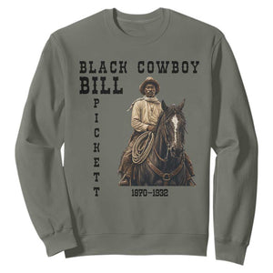 Black Cowboy Bill Pickett Sweatshirt Vintage Western Rodeo Legend Gift