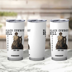 Black Cowboy Bill Pickett Tumbler Cup Vintage Western Rodeo Legend Gift