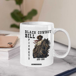 Black Cowboy Bill Pickett Coffee Mug Vintage Western Rodeo Legend Gift