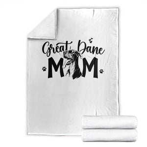 Great Dane Mom Throw Blanket Proud Dog Mama Cute Canine Lover Gift
