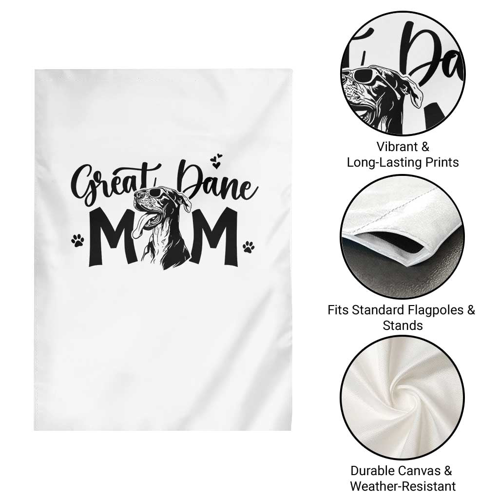 Great Dane Mom Garden Flag Proud Dog Mama Cute Canine Lover Gift