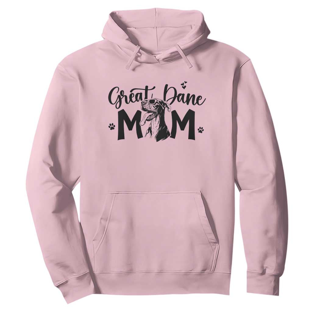 Great Dane Mom Hoodie Proud Dog Mama Cute Canine Lover Gift