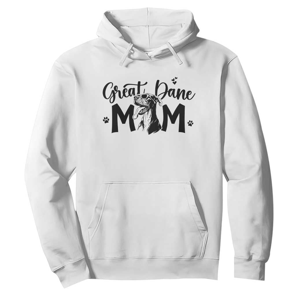Great Dane Mom Hoodie Proud Dog Mama Cute Canine Lover Gift