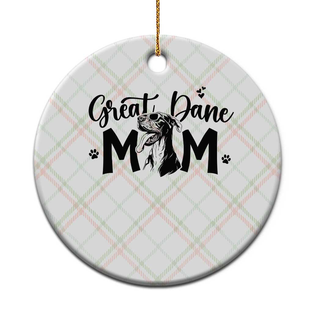 Great Dane Mom Ceramic Ornament Proud Dog Mama Cute Canine Lover Gift