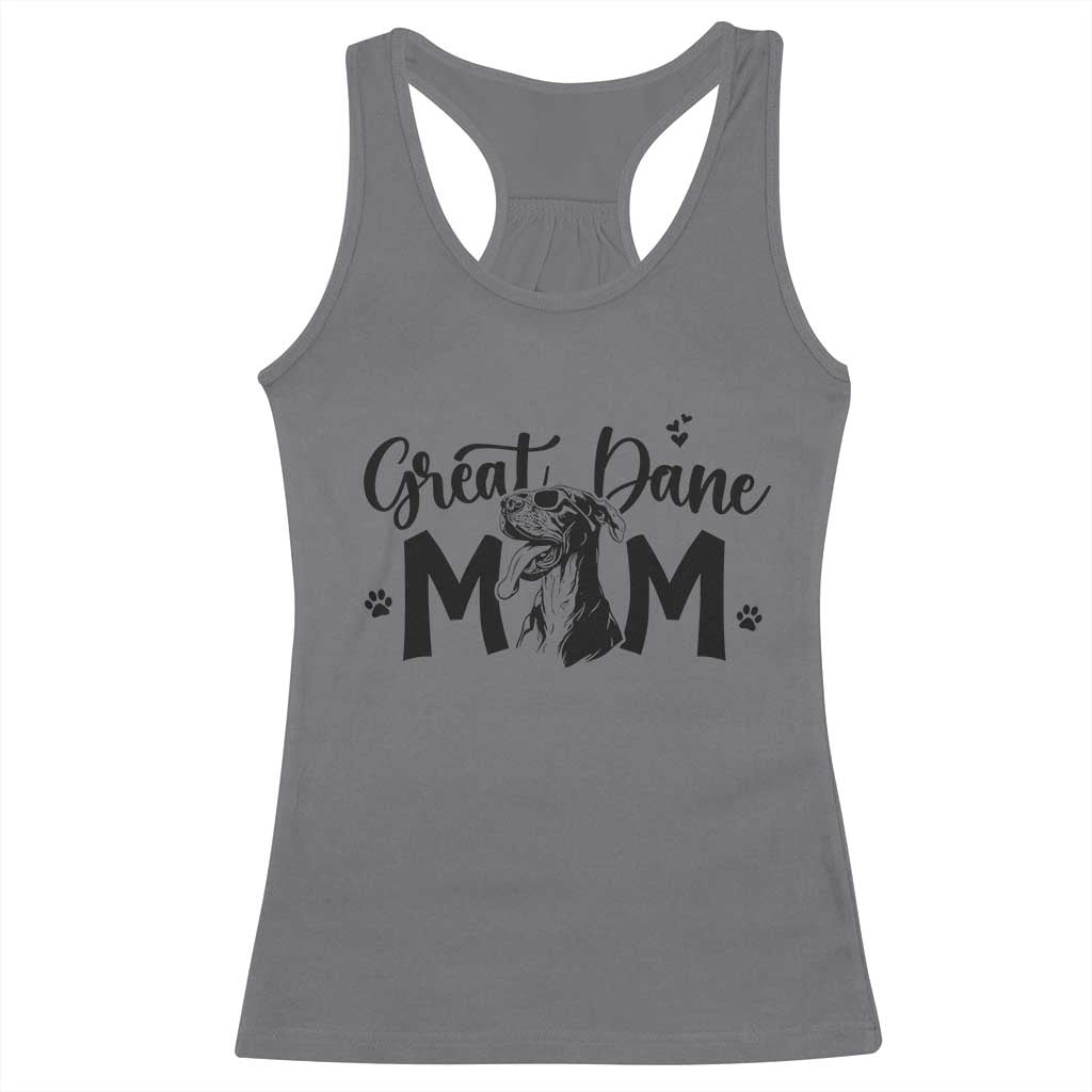 Great Dane Mom Racerback Tank Top Proud Dog Mama Cute Canine Lover Gift