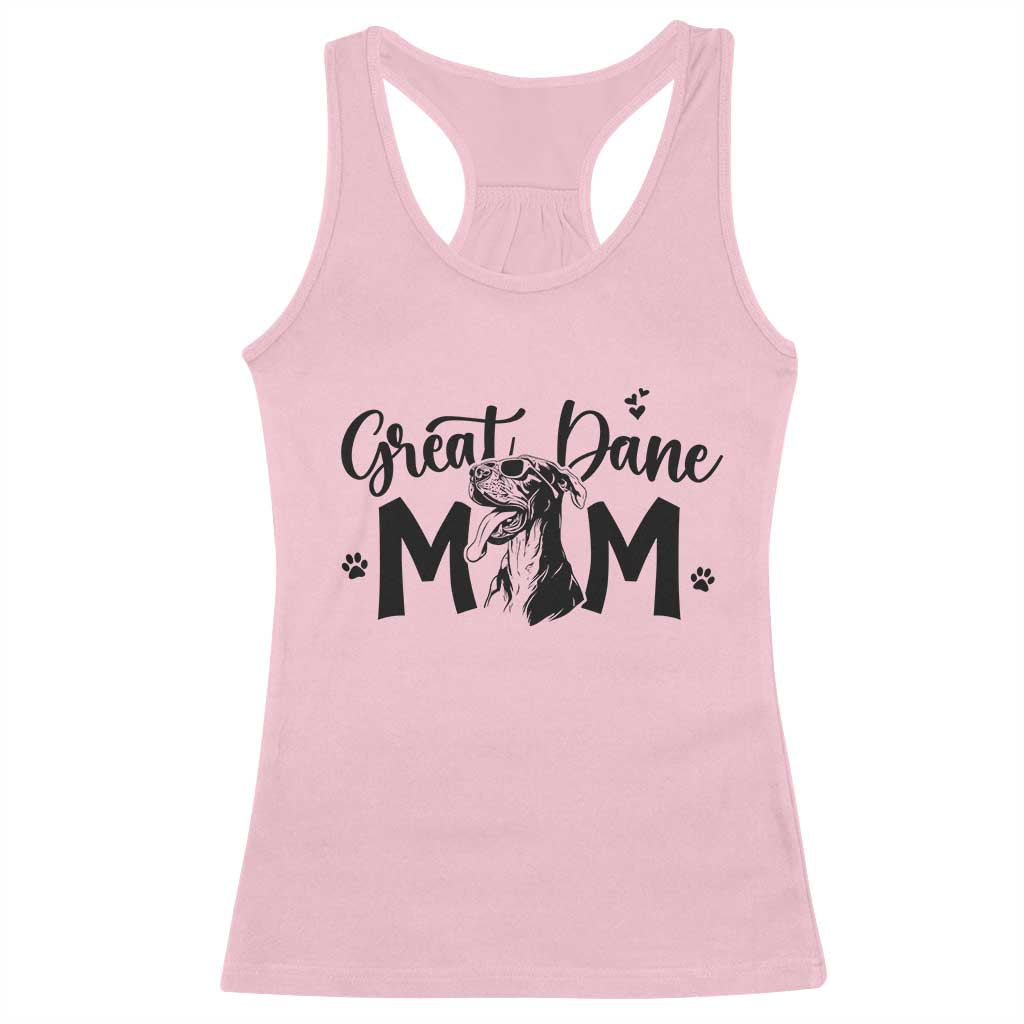 Great Dane Mom Racerback Tank Top Proud Dog Mama Cute Canine Lover Gift