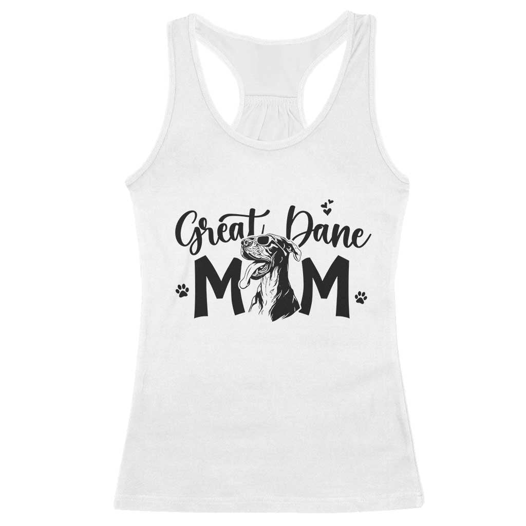 Great Dane Mom Racerback Tank Top Proud Dog Mama Cute Canine Lover Gift