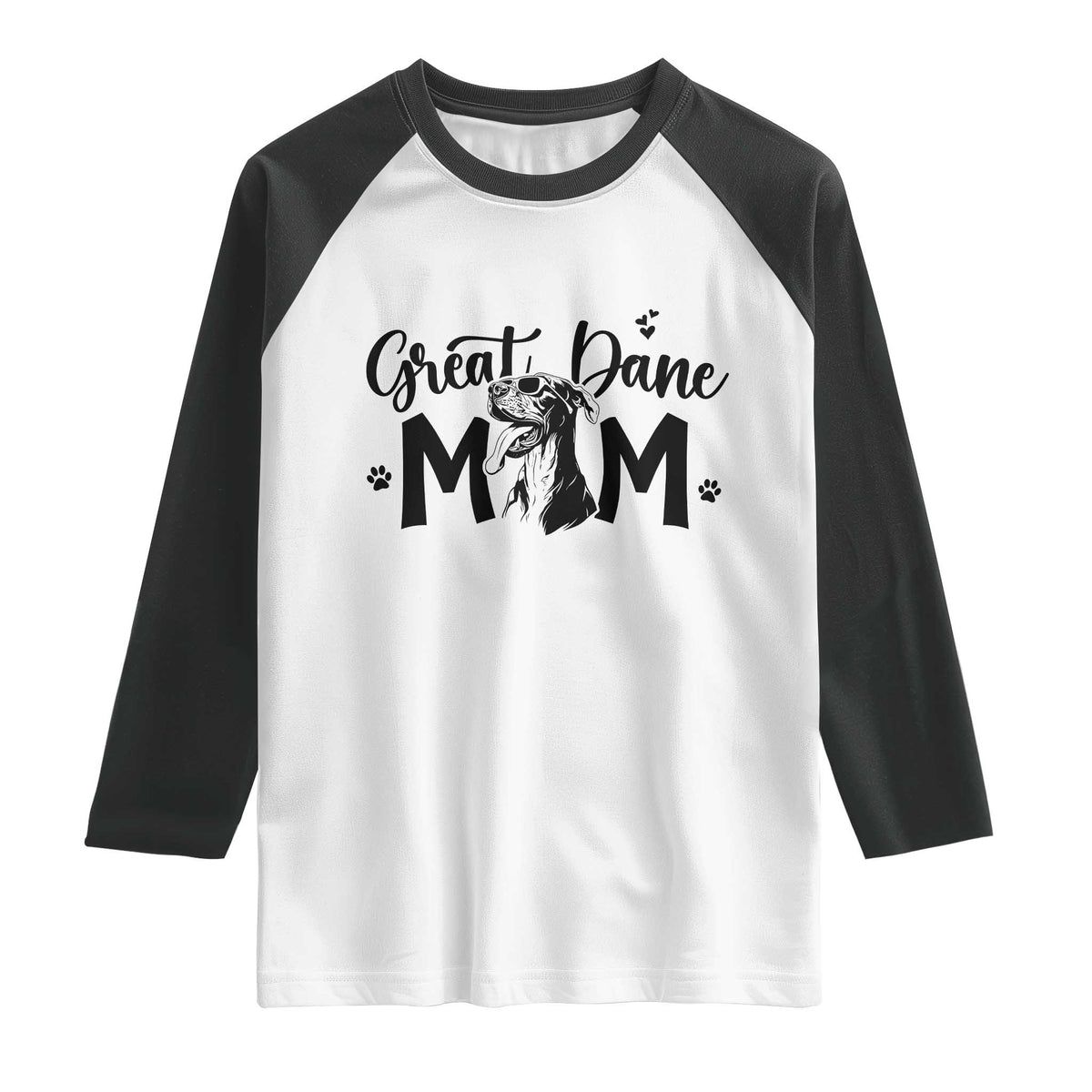 Great Dane Mom Raglan Shirt Proud Dog Mama Cute Canine Lover Gift