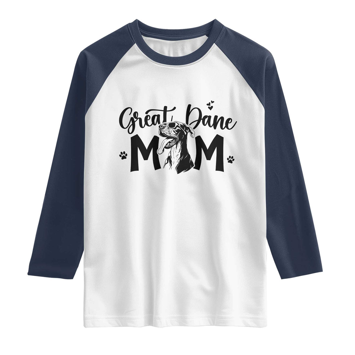 Great Dane Mom Raglan Shirt Proud Dog Mama Cute Canine Lover Gift