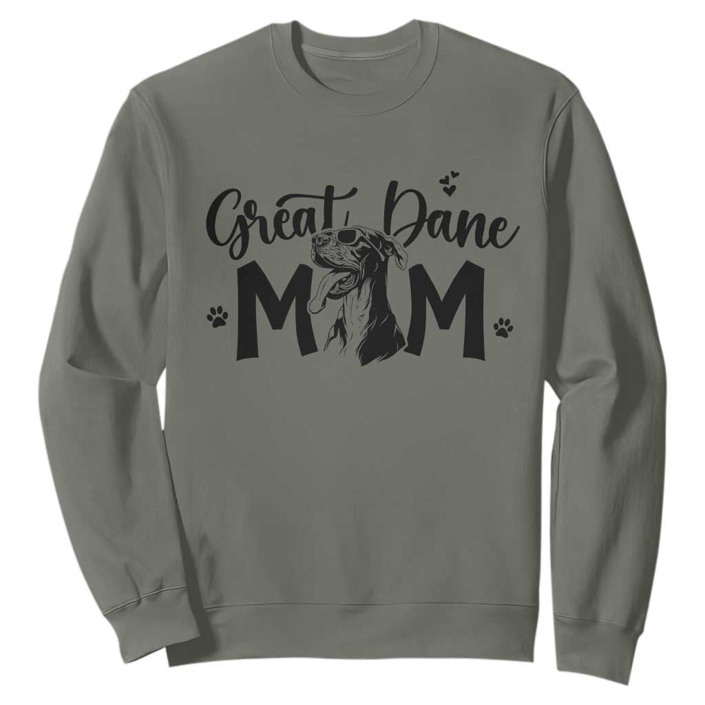 Great Dane Mom Sweatshirt Proud Dog Mama Cute Canine Lover Gift