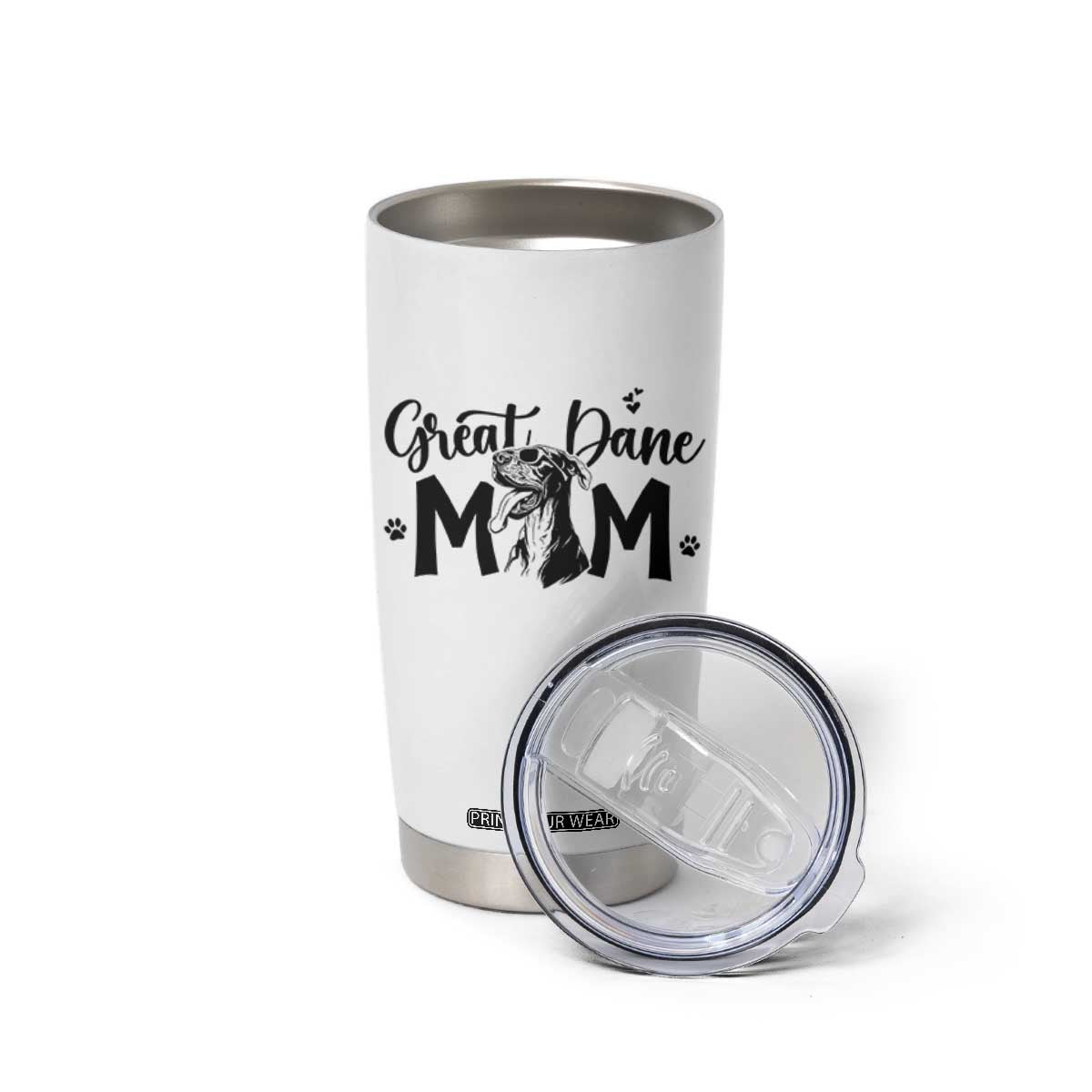 Great Dane Mom Tumbler Cup Proud Dog Mama Cute Canine Lover Gift