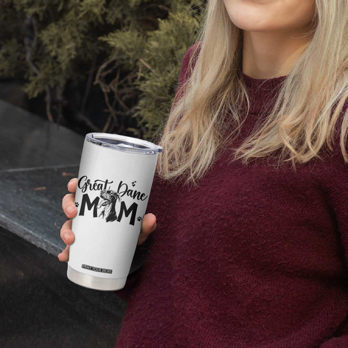 Great Dane Mom Tumbler Cup Proud Dog Mama Cute Canine Lover Gift