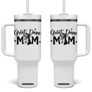 Great Dane Mom Tumbler With Handle Proud Dog Mama Cute Canine Lover Gift