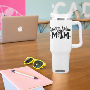 Great Dane Mom Tumbler With Handle Proud Dog Mama Cute Canine Lover Gift