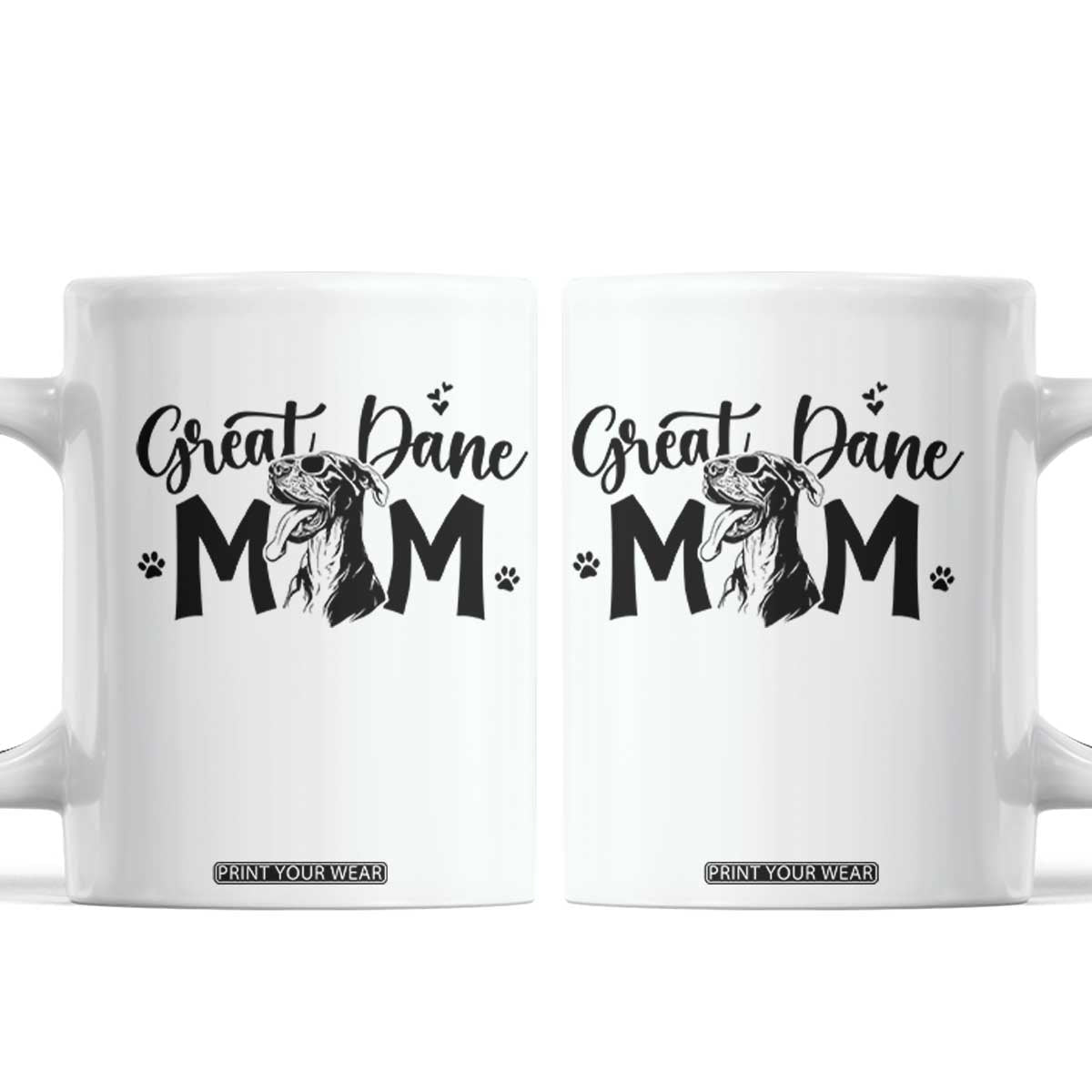 Great Dane Mom Coffee Mug Proud Dog Mama Cute Canine Lover Gift