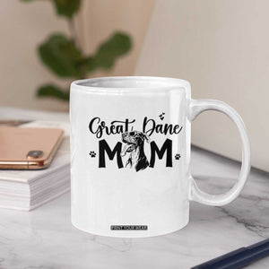 Great Dane Mom Coffee Mug Proud Dog Mama Cute Canine Lover Gift