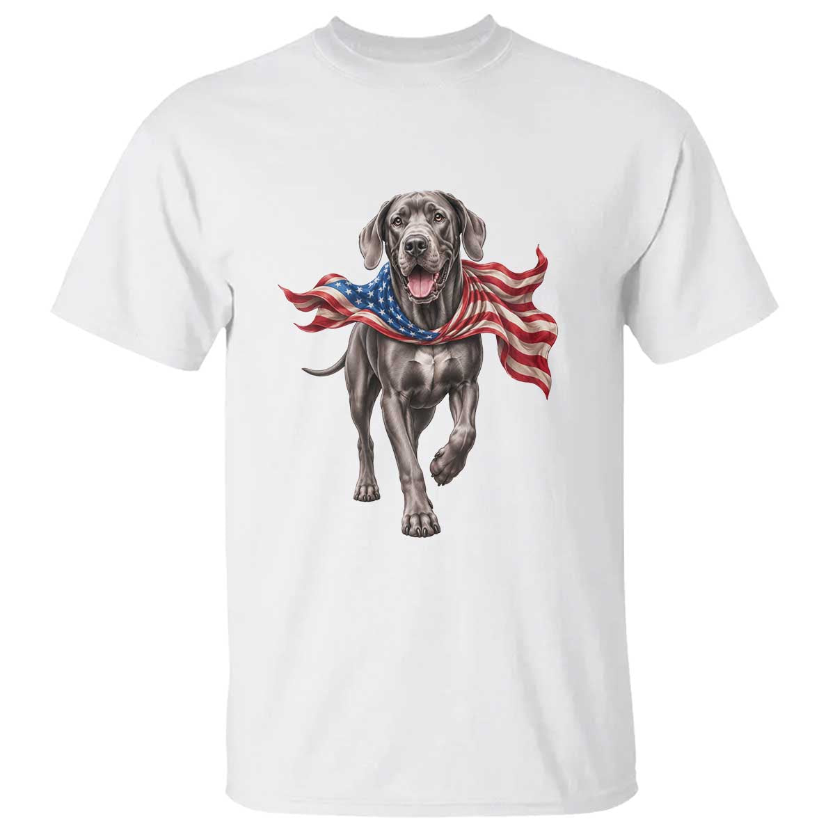Patriotic Great Dane American Flag T Shirt USA Pride Dog Lover Gift