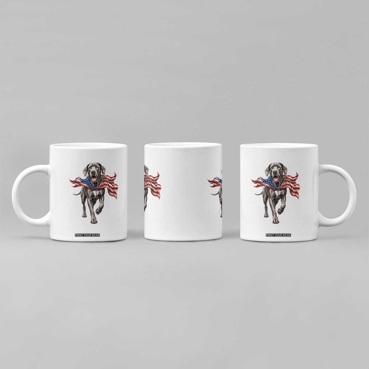 Patriotic Great Dane American Flag Coffee Mug USA Pride Dog Lover Gift