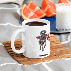 Patriotic Great Dane American Flag Coffee Mug USA Pride Dog Lover Gift