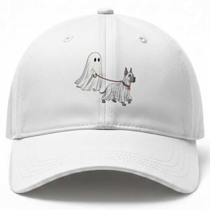 Funny Ghost Walking Great Dane Dog Baseball Cap Halloween Pet Lover Gift